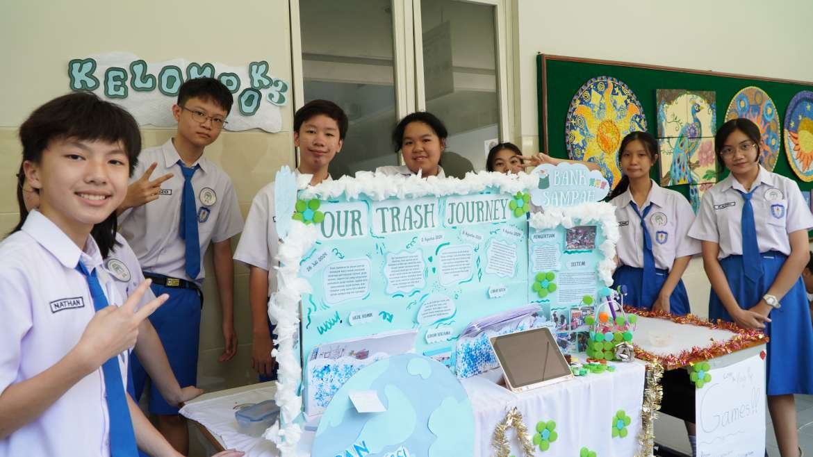 GAYA HIDUP BERKELANJUTAN-JEJAK KARBON KITA” PAMERAN KARYA P5 KELAS IX