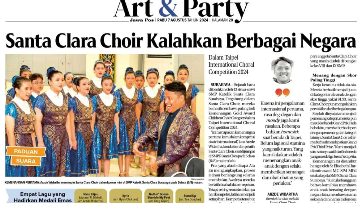 Santa Clara Choir Kalahkan Beberapa Negara